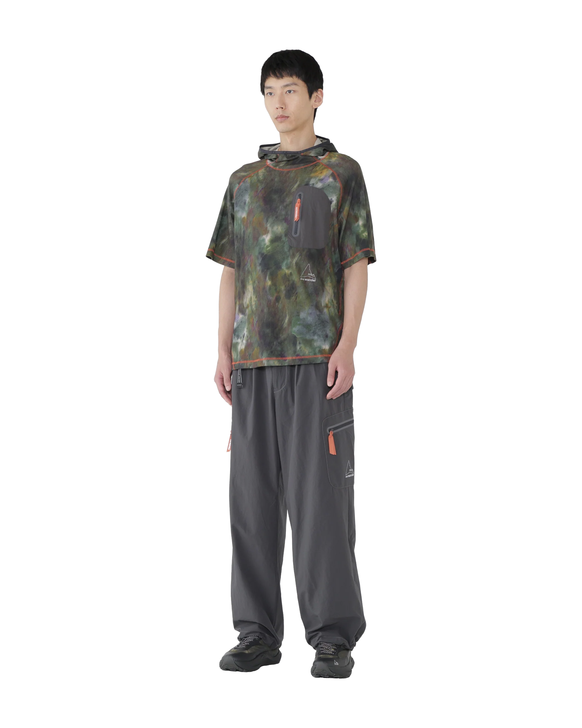 ROA x and wander Printed Hoodie T-Shirt